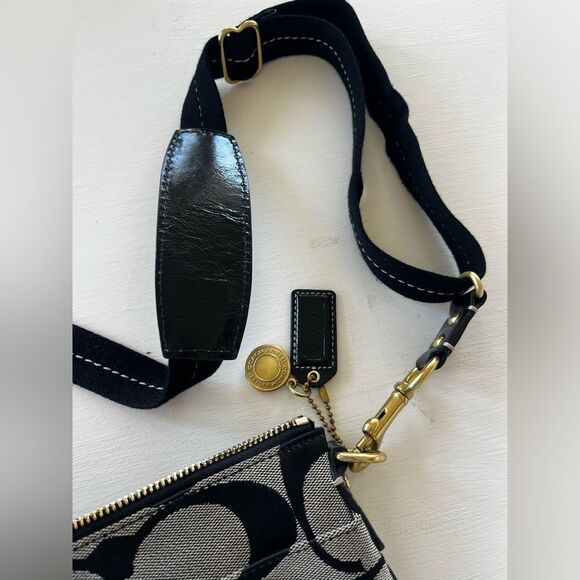 Coach Black and Gray Crossbody Bag; NWOT! Perfect Condition! - Picture 6 of 10